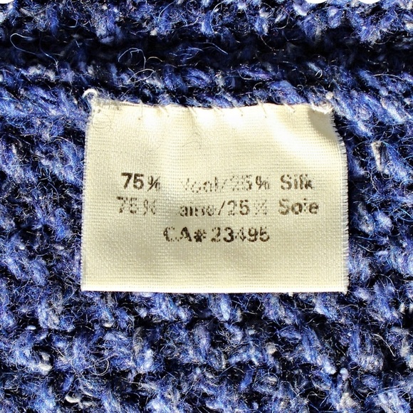 Icelandic Designs Blue Zip Cardigan Sweater, Womens M, Wool Blend Fisherman - Picture 4 of 11